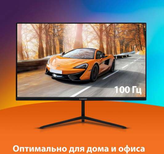 23.8" Монитор SunWind SM-24FV222,  1920x1080,  VA,  100Гц,  1хHDMI,  черный [sm24vb01]